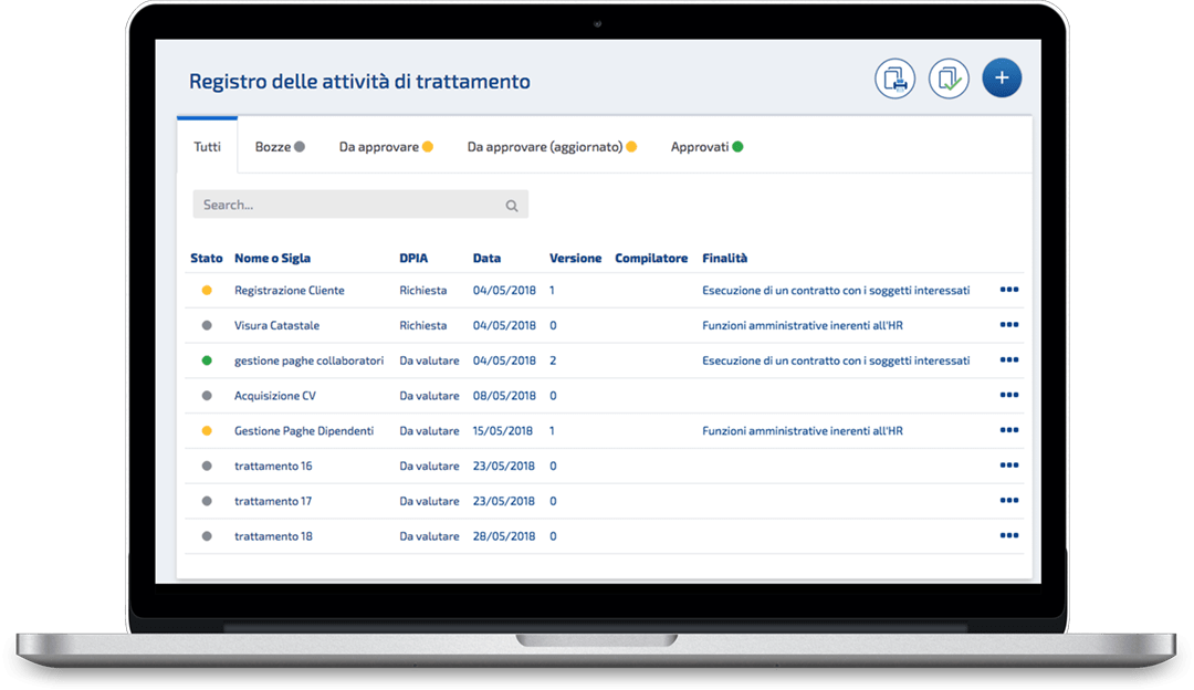 Gestisci le attività di registro con DPS 4.0